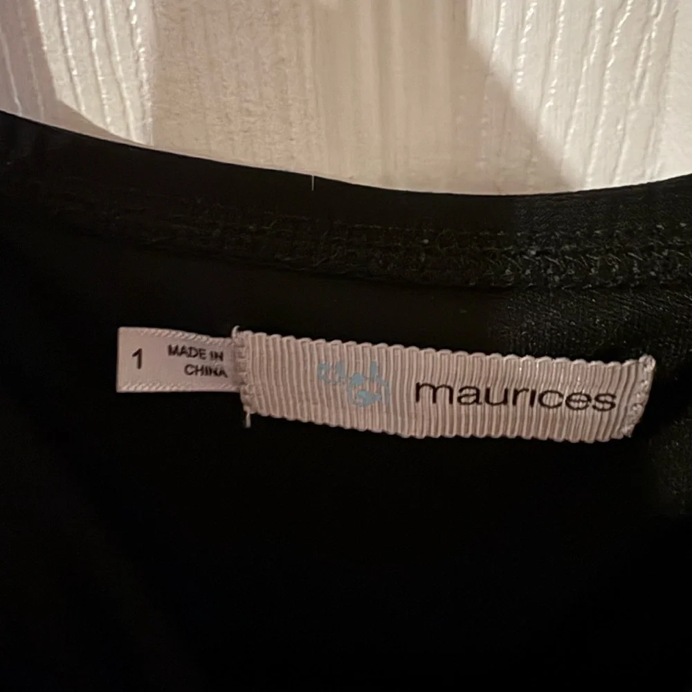 Elegant Maurice’s Black Ruffle Women's Dress with pockets! 2X NWOT! - Picture 2 of 2